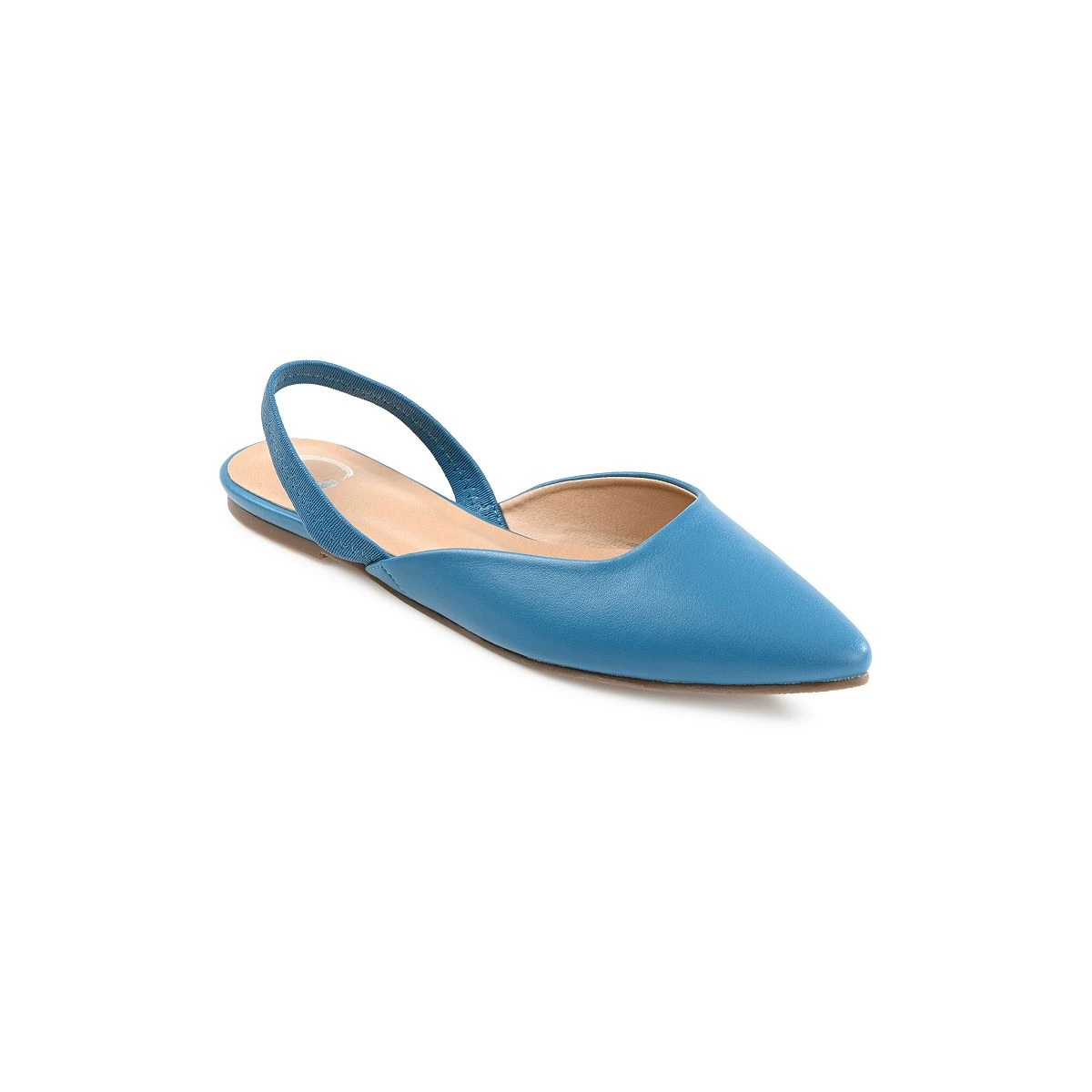 Journee Collection Women's Mallorca Slingback Flats — Navy — Size 6.5