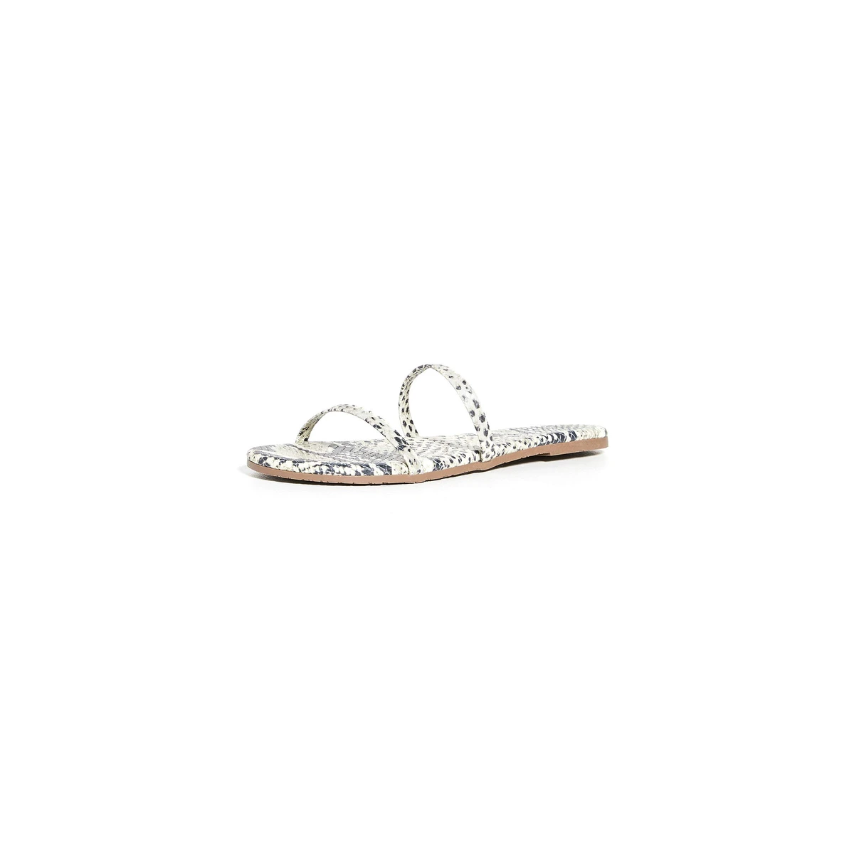 Tkees Women's Gemma Exotic Sandals, Sandsnake, Print, Grey, 9 Medium US — Gray