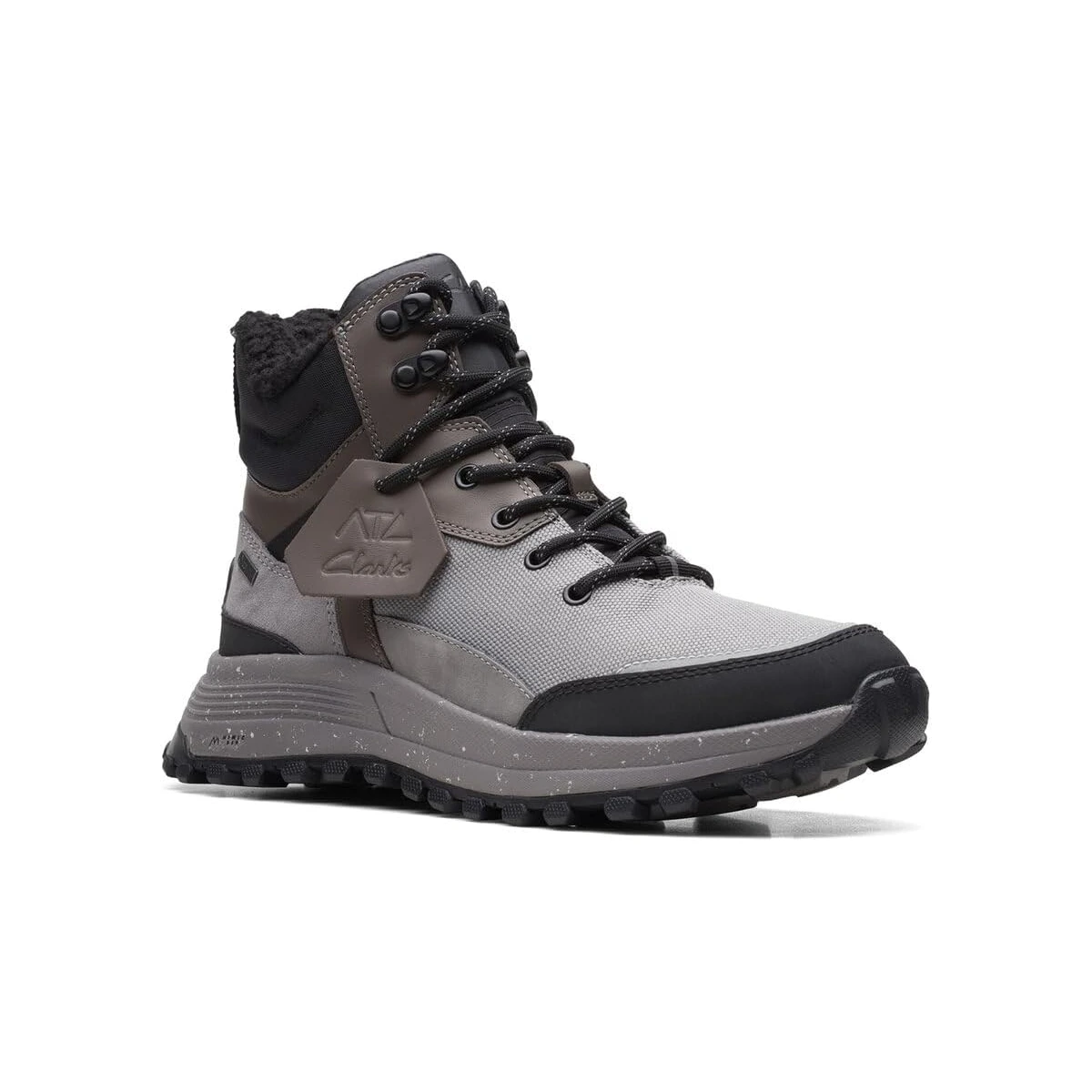 Clarks Men's Leather Boots — Black / Grey — Size 9