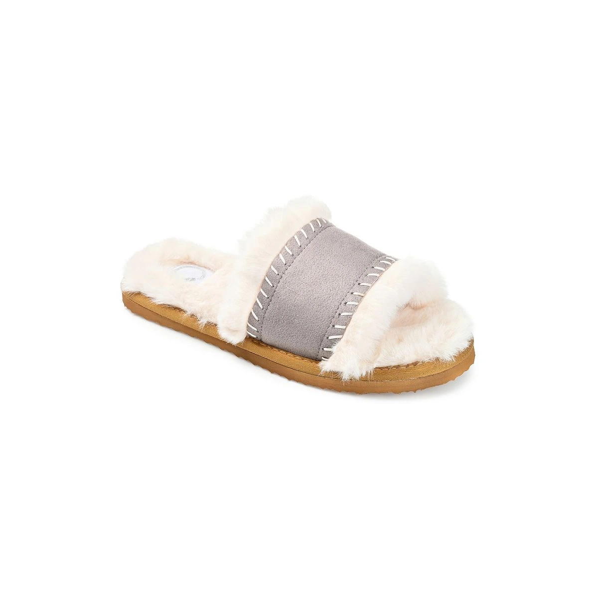 Journee Collection Women's Mardie Slide Slippers — Grey — Size 10