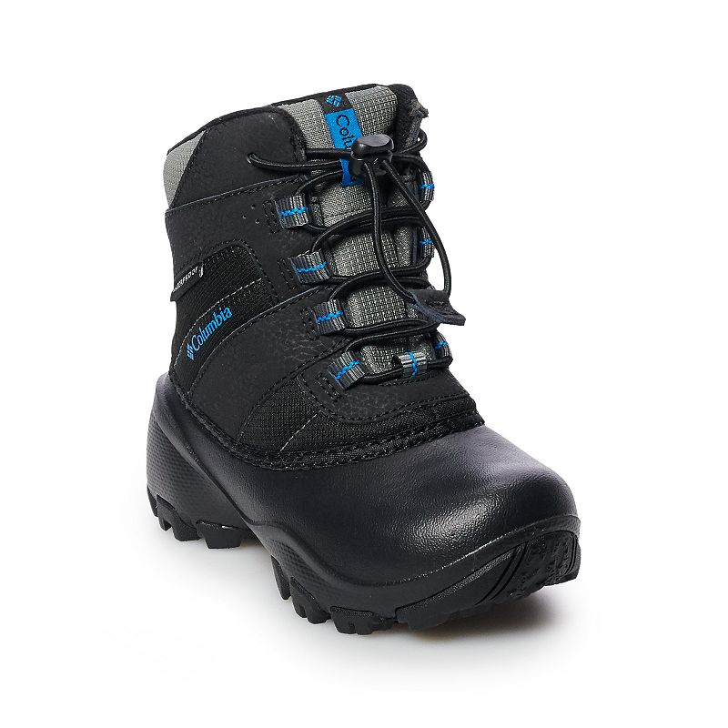 Columbia Boys' Rope Tow III Waterproof Winter Boots — Black — Size 9