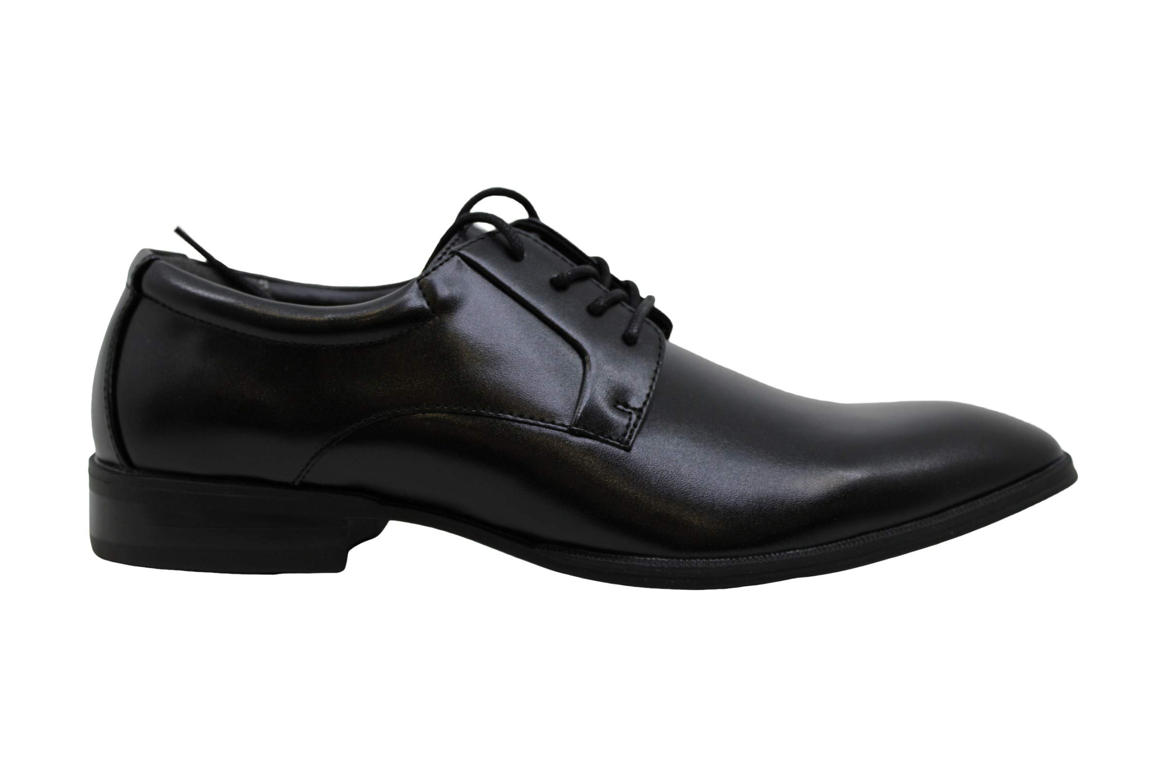 Alfani Men's Andrew synthetic Leather Memory Foam Derby Shoes Black 9 Medium (D)