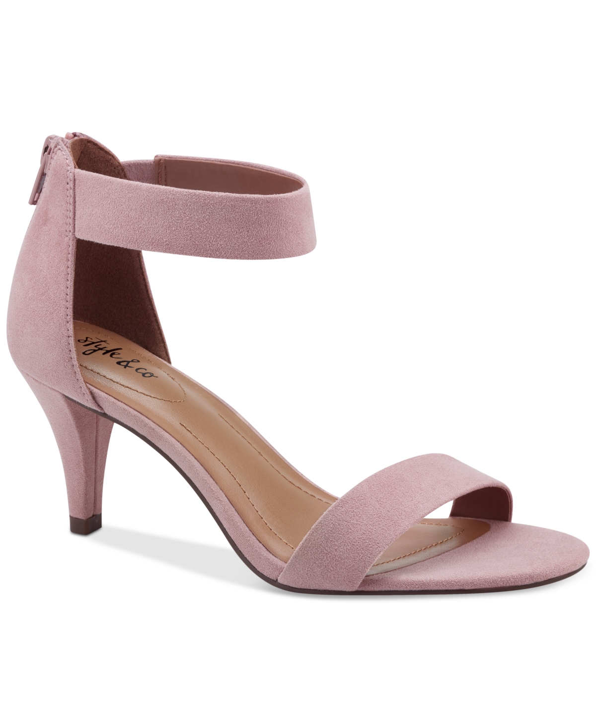 Style & Co Paycee Two-Piece Dress Sandals — Pink — Size 5