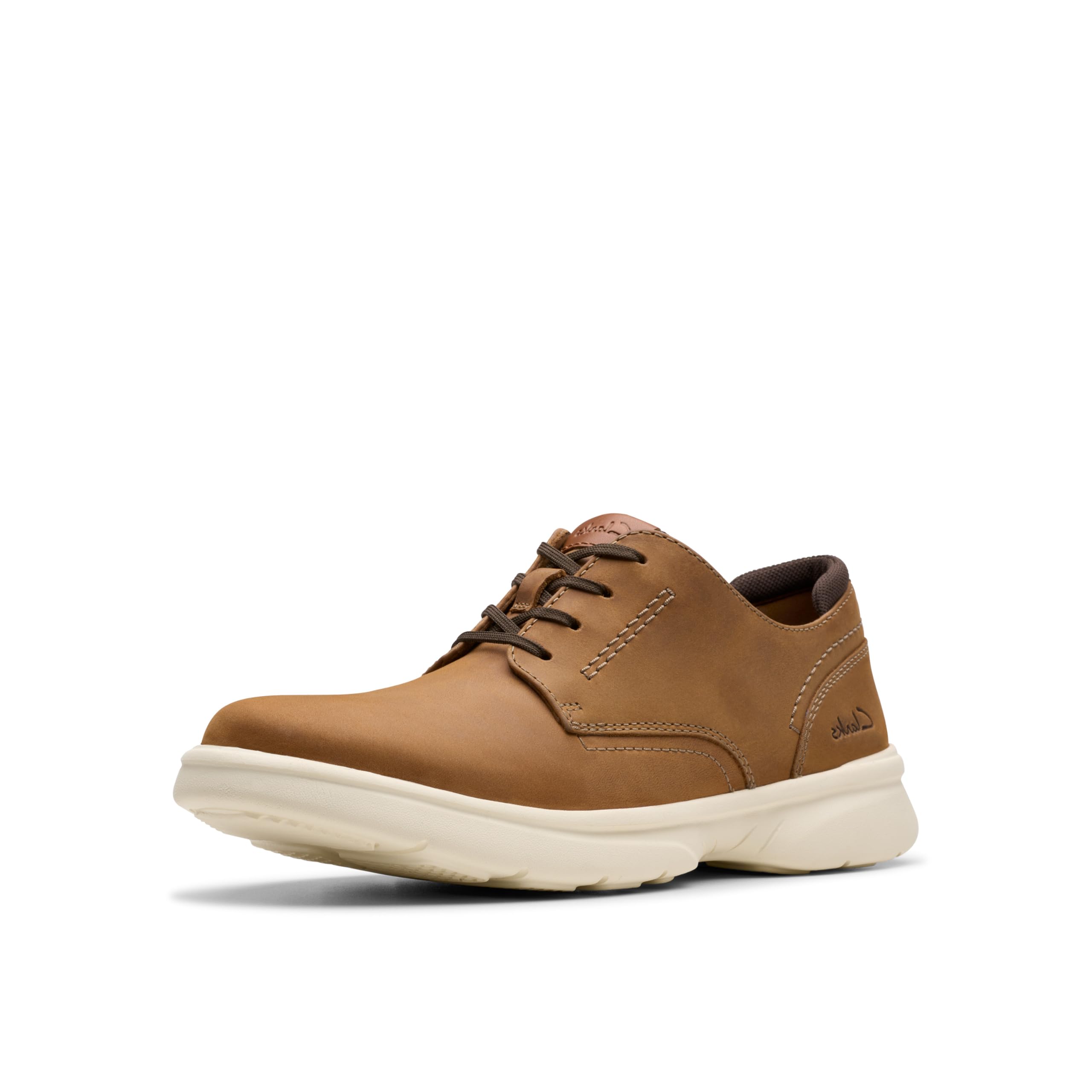 Clarks Collection Men's Bradley Plain Oxford, Light Brown Leather, 10 Medium US