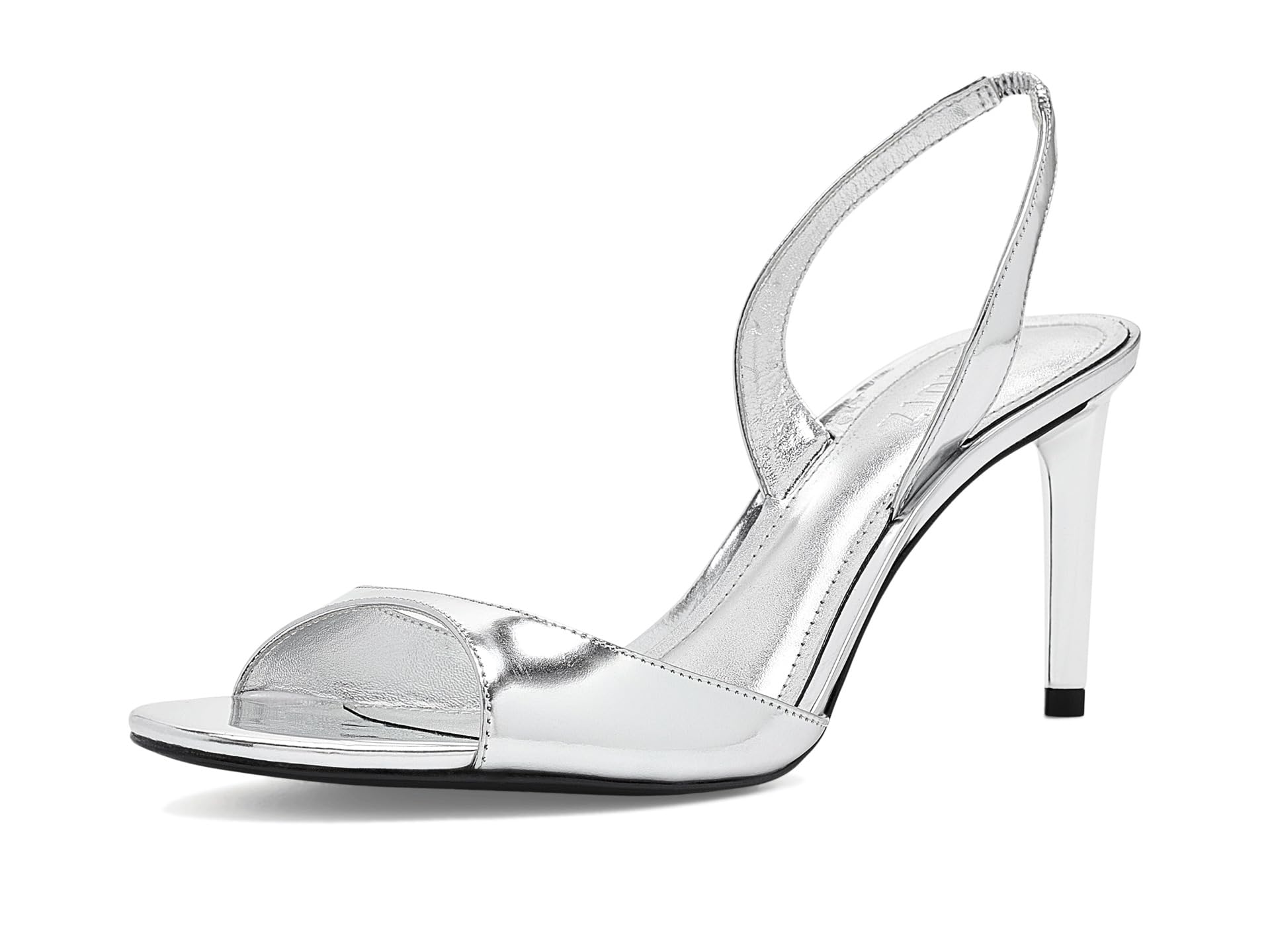 Schutz Women's Scarlett Sling Mid Silver 6.5 Medium