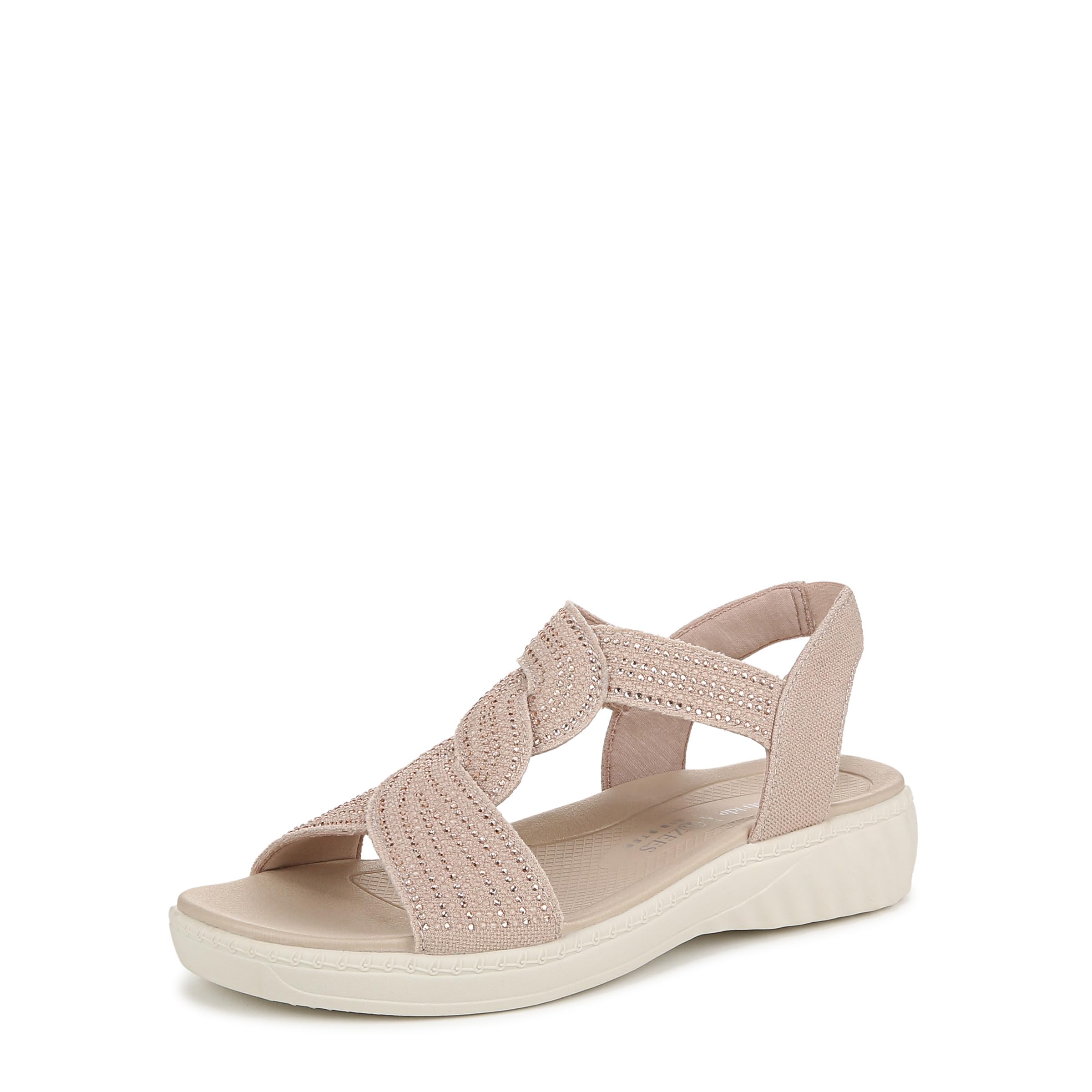BZees Women's Lilly Bright Sandal Barely Beige 7 M