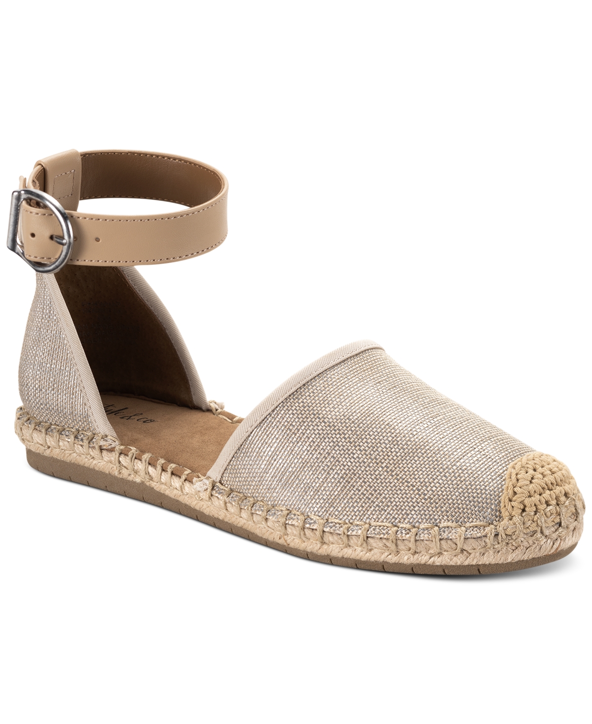 Style & Co Paminaa Flat Espadrilles — Taupe — Size 5.5