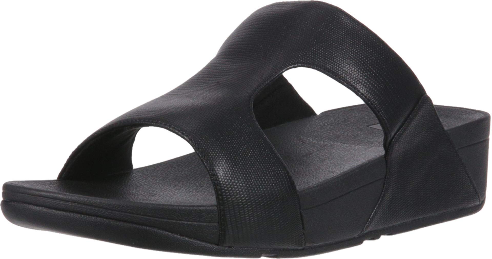 FitFlop H-Bar Shimmerlizard Black 6 M (B)