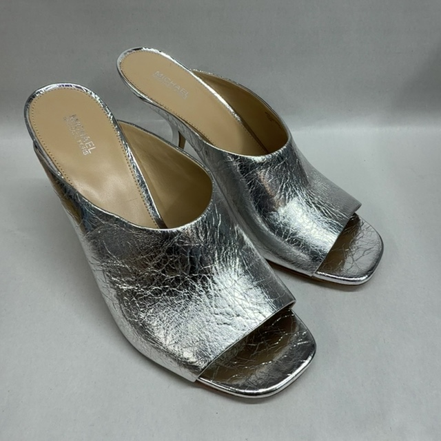 Michael Kors Michael Michael Kors Women's Luna Mule Dress Sandals - Silver