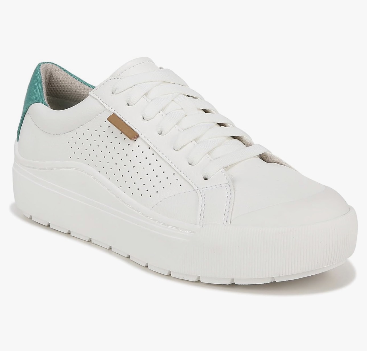 Dr.Scholl's SHOES Dr. Scholl's Shoes Women's Sneaker, White/Green Perf, 10