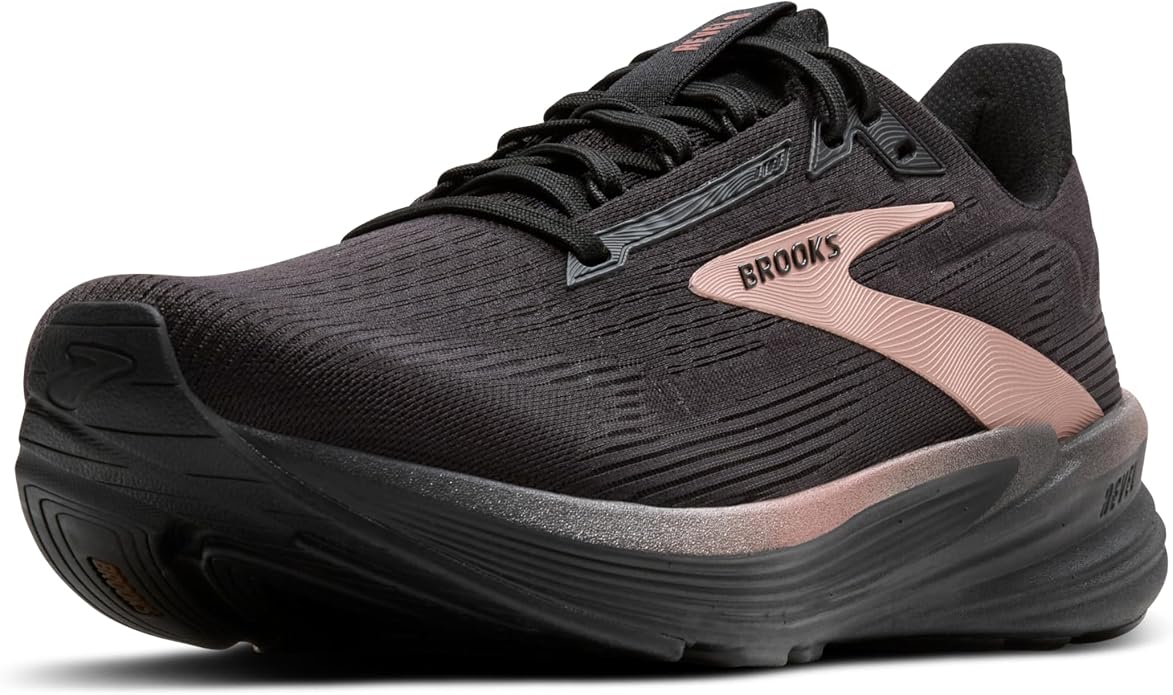 Brooks Brooks Women’s Revel 8 Neutral Running & Walking Shoe - Black/Black/Rose Gold - 5 Medium