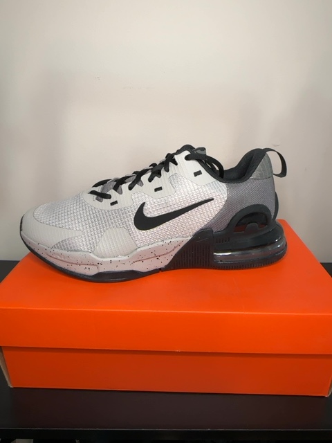 Nike Nike Men's Air Max Alpha Trainer 5 Workout Shoes, LightIron Ore/Black-Flat Pewter, 8.5