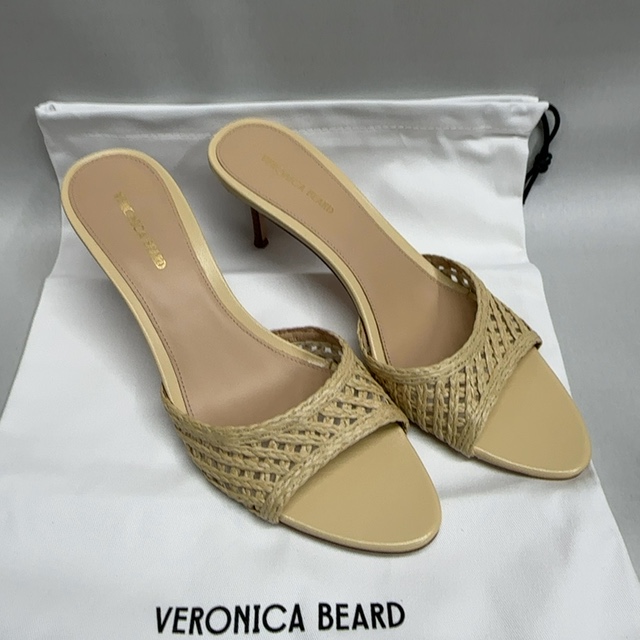 Veronica Beard Natural Tia Slide Sandal by Veronica Beard