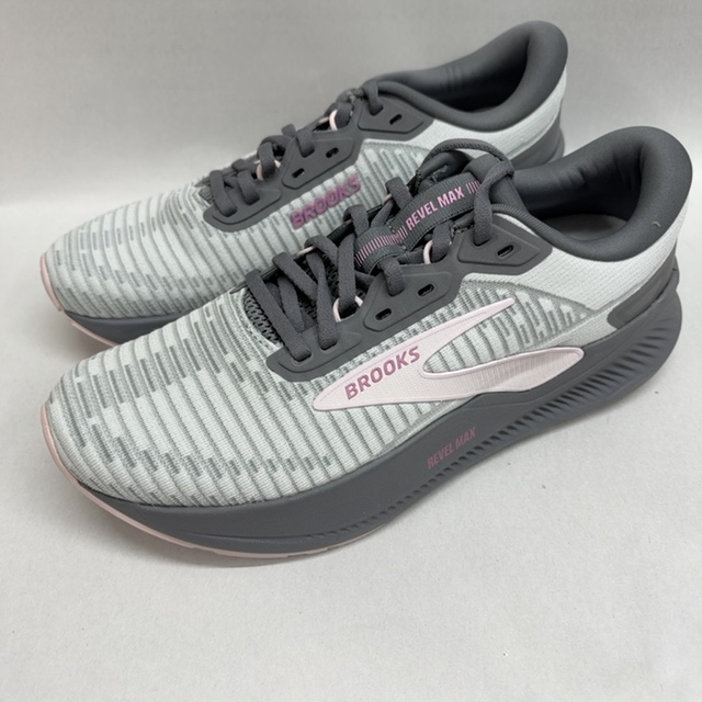 Brooks Brooks Women’s Revel Max Neutral Running & Walking Shoe - Harbor Mist/Grey/Metallic - 8.5 Medium