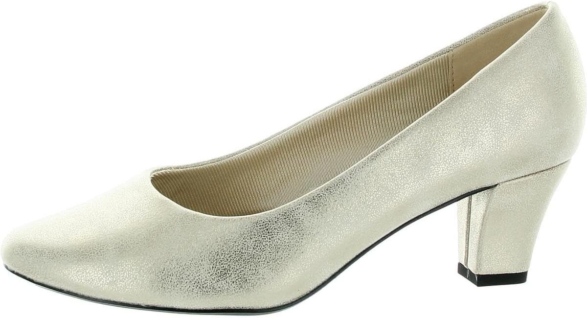 Easy Street Easy Street Ballari Women's Dress Pump with Easy Flex Outsole Soft Gold 6.5W