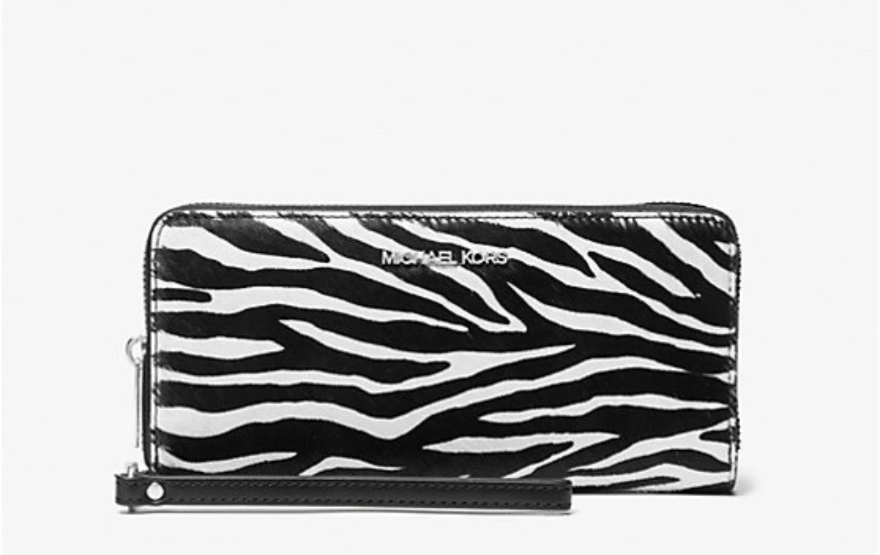 Michael Kors Michael Kors Large Jet Set Travel JST Continental REAL HAIRCALF Exotic Print Zebra