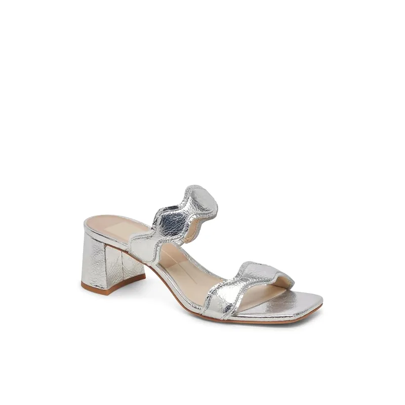 Dolce Vita Ilva Mid Women's Sandals — Silver — Size 6.5