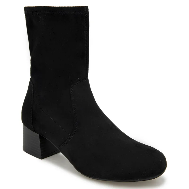 Kenneth Cole Reaction Women's Road Stretch Dress Booties — Black — Size 6.5