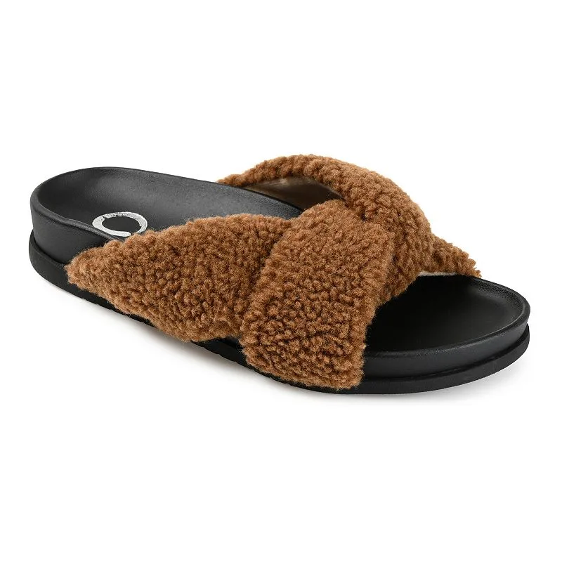 Journee Collection Women's Dalynnda Slippers — Brown — Size 6