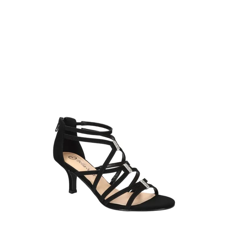 Bella Vita Karlette Sandal in Black Leather — Size 9