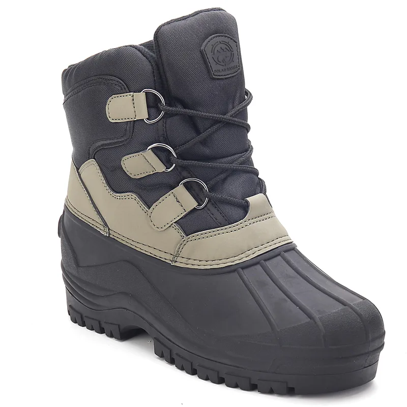 POLAR RANGE Men's Snow Boots Waterproof, Insulated Cold Weather Footwear for Winter Snow, Sizes 12