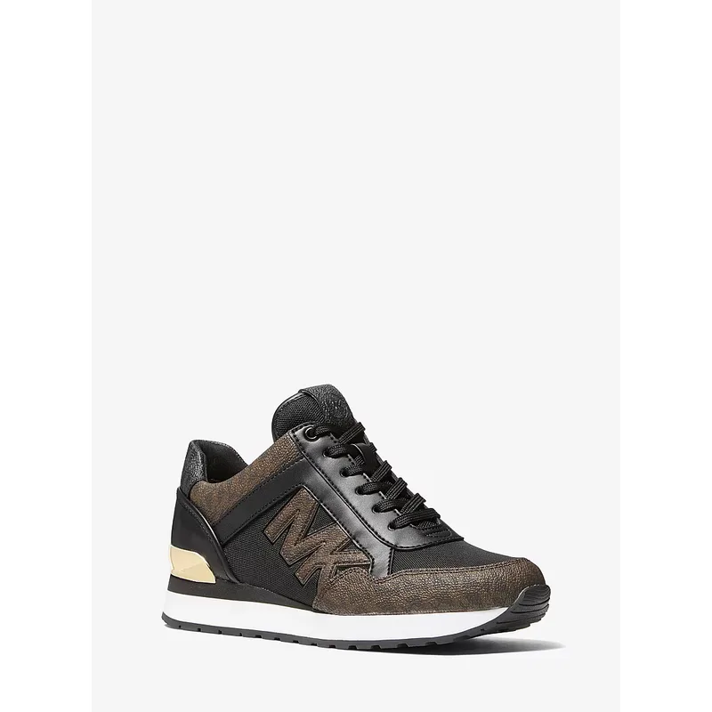 MICHAEL KORS Maddy Logo Trainer womens size 7.5