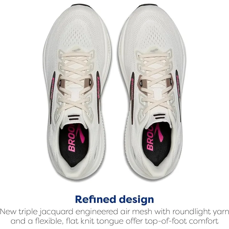 Brooks Women's Ghost 18 Running Shoes — White/Black/Rose Gold — Size 9.5 Medium 4