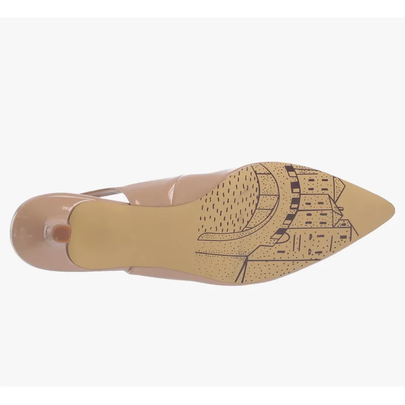 Bella Vita Women's Scarlett II Shoe, Nude Pat, 8 M US 4