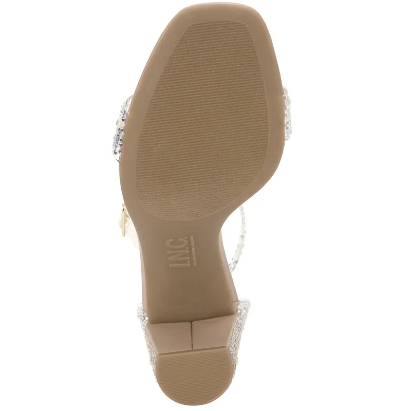 I.n.c. International Concepts Women's Lexini Two-Piece Sandals — White — Size 8 5