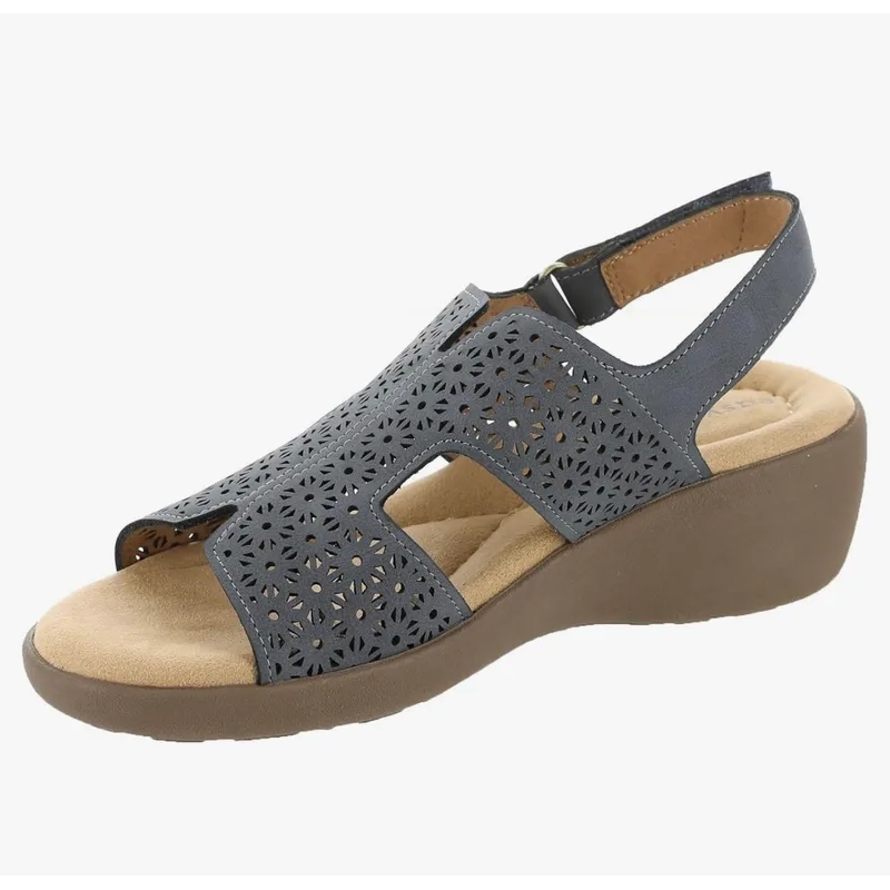 Easy Spirit Women's Kali3 Open Toe Casual Slingback Sandals, Blue 420, 9.5 M — Light Blue 2