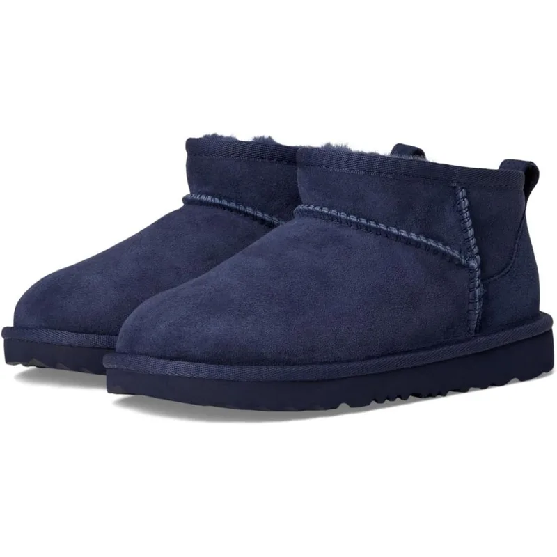Ugg Kids' Classic Ultra Mini Boot — Navy — Size 3 3