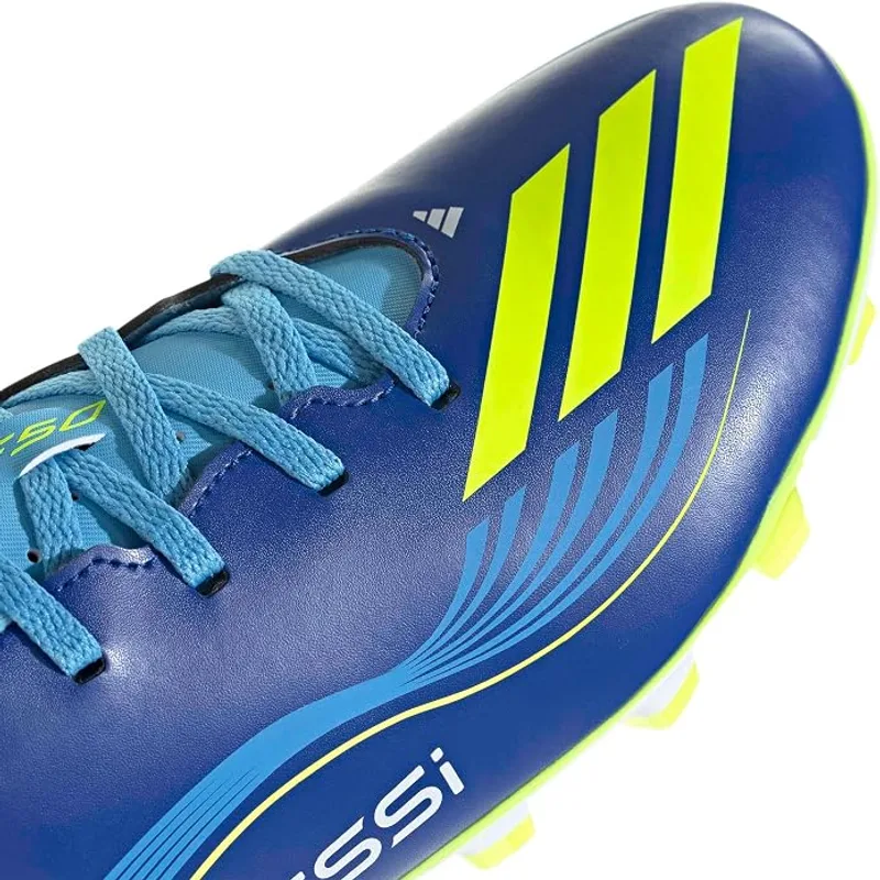 adidas Unisex Adult F50 Messi Club Firm Ground Multi Ground Shoes — Blue — Size 8.5 2