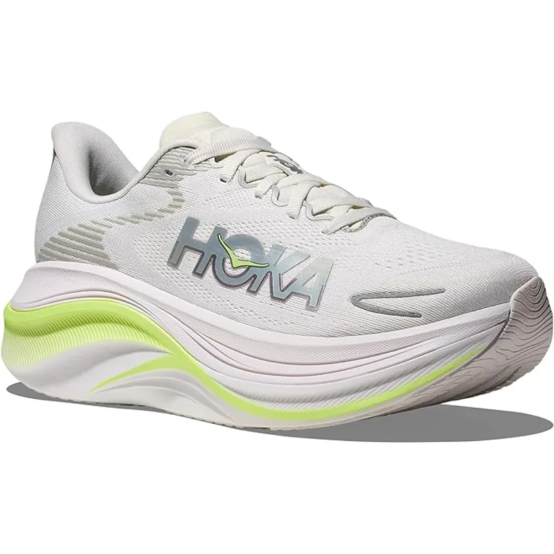 Hoka Women's Skyward X 2 Sneaker — White/Neon Yuzu — Size 9