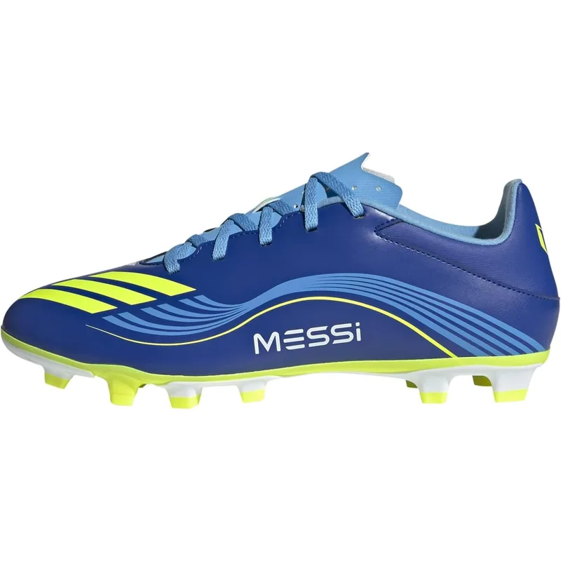 adidas Unisex Adult F50 Messi Club Firm Ground Multi Ground Shoes — Blue — Size 8.5