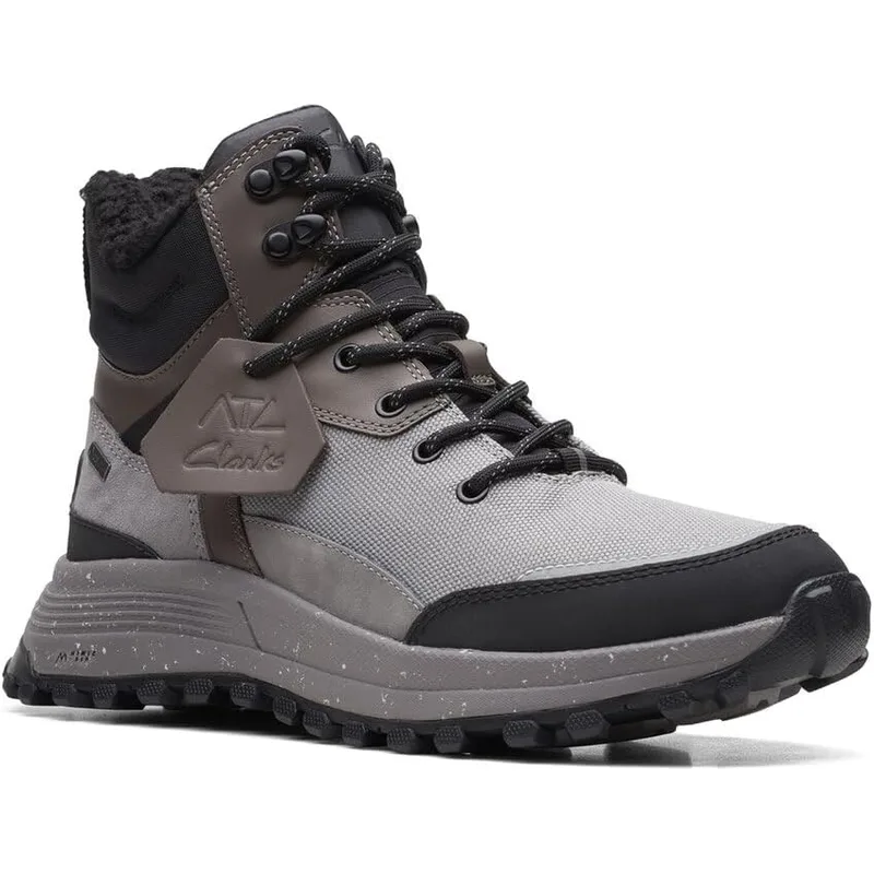Clarks Men's Leather Boots — Black / Grey — Size 9