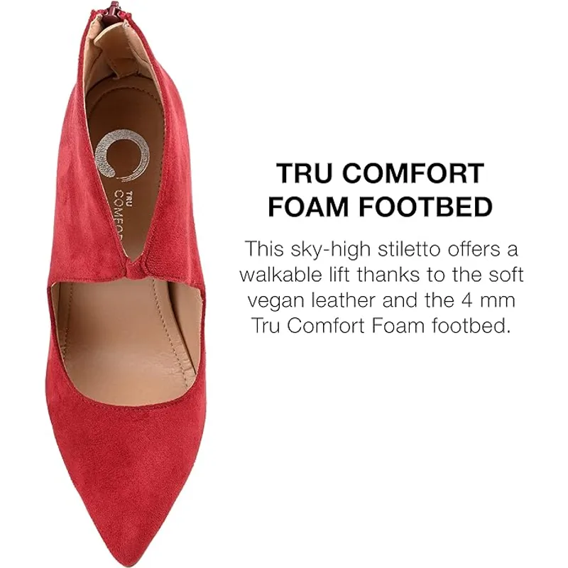 Journee Collection Women's Junniper Keyhole Stilettos — Red — Size 8.5 2