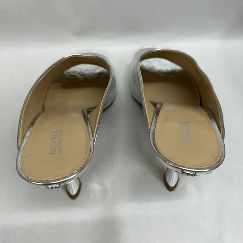 Michael Michael Kors Women's Luna Mule Dress Sandals - Silver — Size 11 6