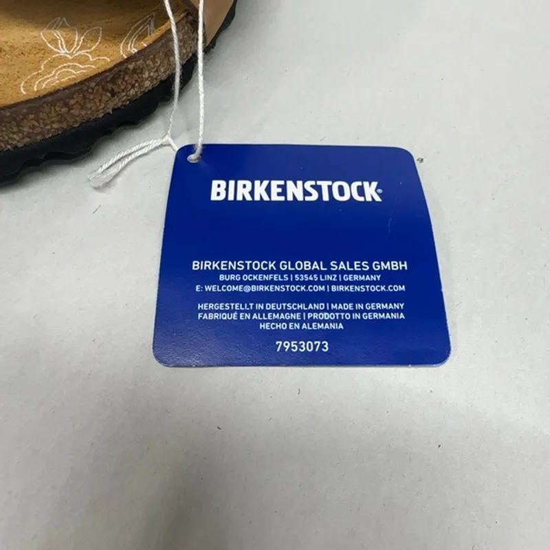 Birkenstock, Women's, Madrid Big Buckle Printed Footbed - Nubuck, Mink, Women's 7-7.5, Narrow — Brown — Size 38 3