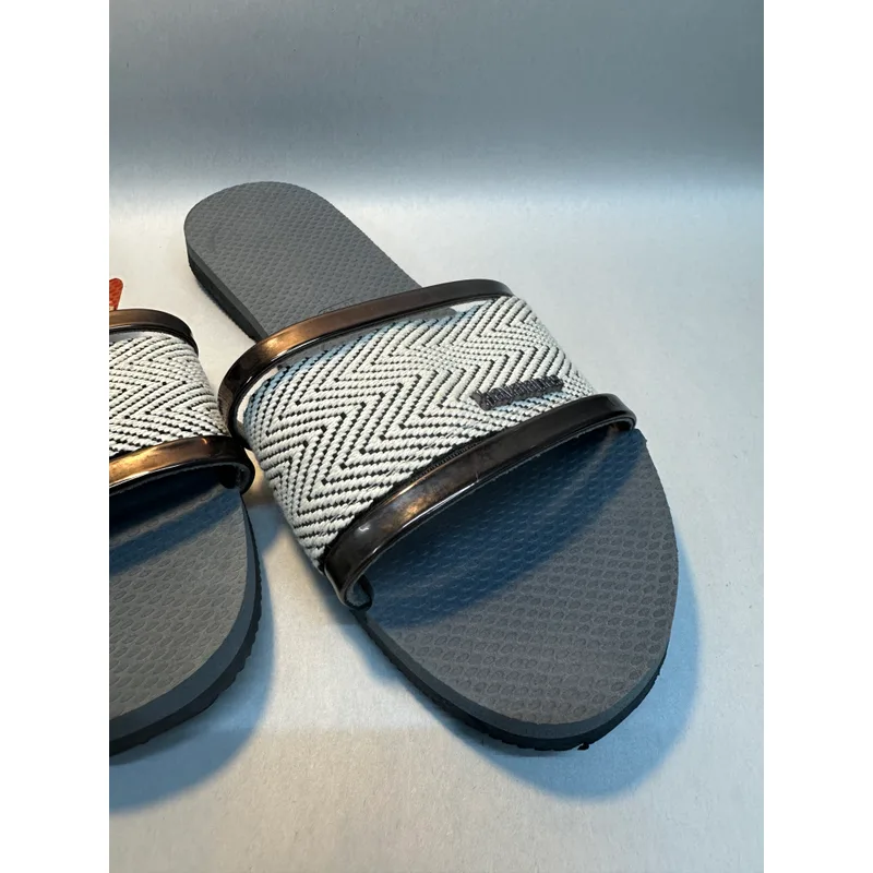 Havaianas Women's You Trancoso Premium Flip Flop Sandal, Steel Grey, 9/10 M US — Gray 4