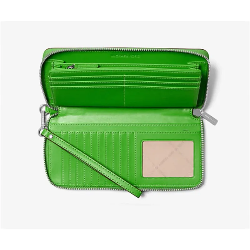 Michael Kors Large Jet Set Travel Continental Calf Hair Exotic Print Green — Size Medium 2