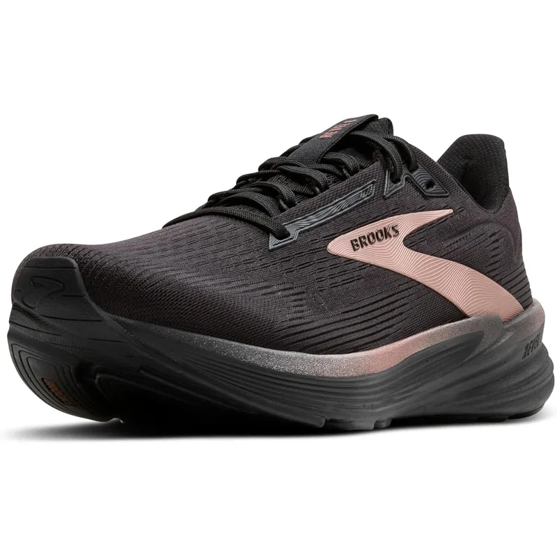 Brooks Women’s Revel 8 Neutral Running & Walking Shoe - Black/Black/Rose Gold - 5 Medium