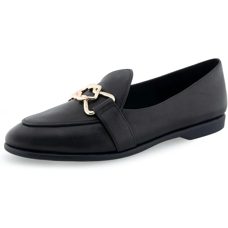 Aerosoles Women's Borgio Leather Loafers — Black — Size 6 Medium 2