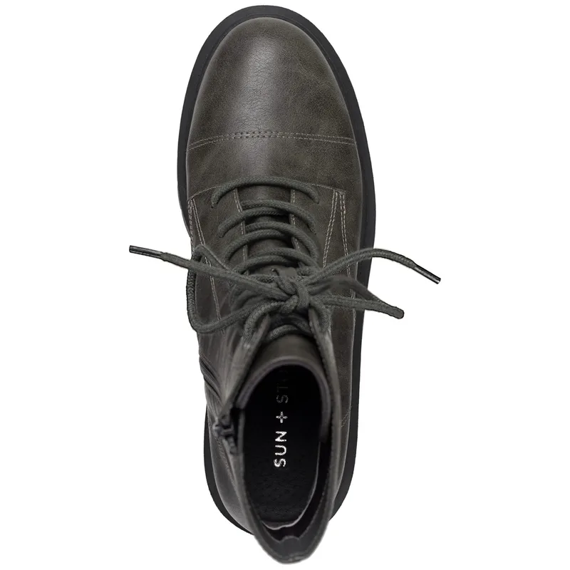 Style & Co Women's Zaharaa Platform Lace-up Boots — Dark Grey — Size 10 3