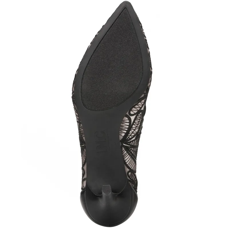 I.n.c. International Concepts Women's Zitah Embellished Pointed Toe Pumps — Black — Size 5.5 5