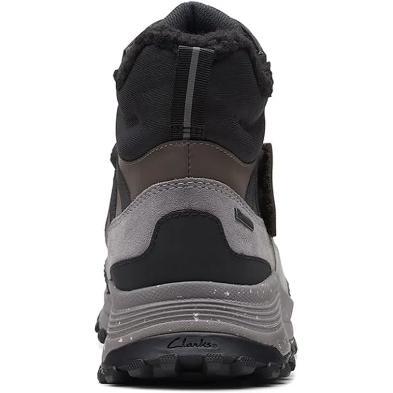 Clarks Men's Leather Boots — Black / Grey — Size 9 3