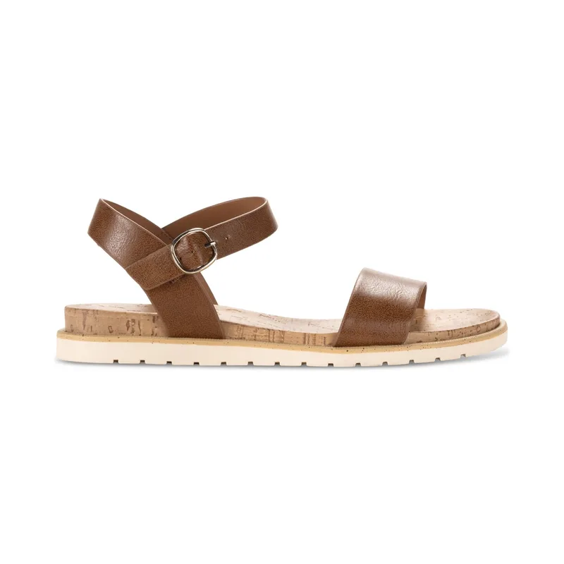 Style & Co Women's Mayaa Flat Sandals, Exclusively at Macy's - Cognac — Size 7 2