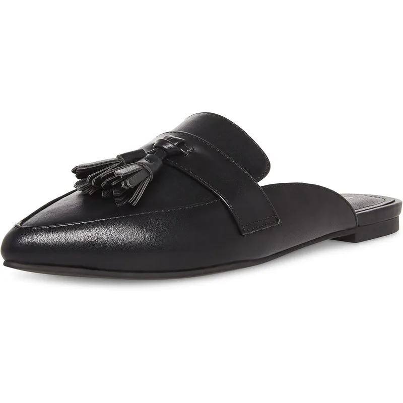 Madden Girl Preppiee Tailored Tassel Slip-On Loafer Flats — Black — Size 8 2
