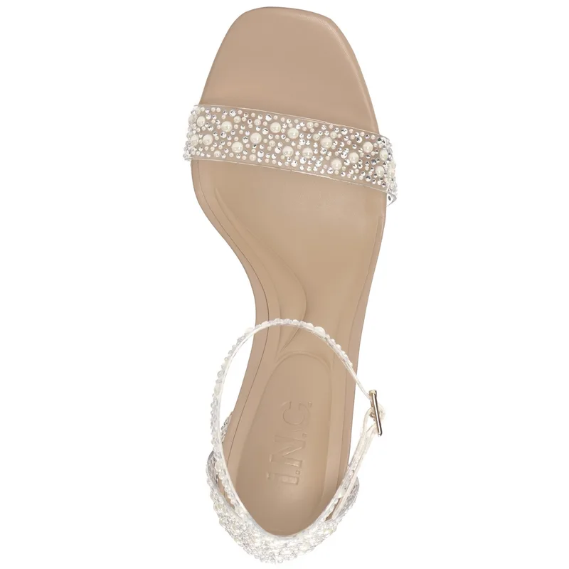 I.n.c. International Concepts Women's Lexini Two-Piece Sandals — White — Size 8 3