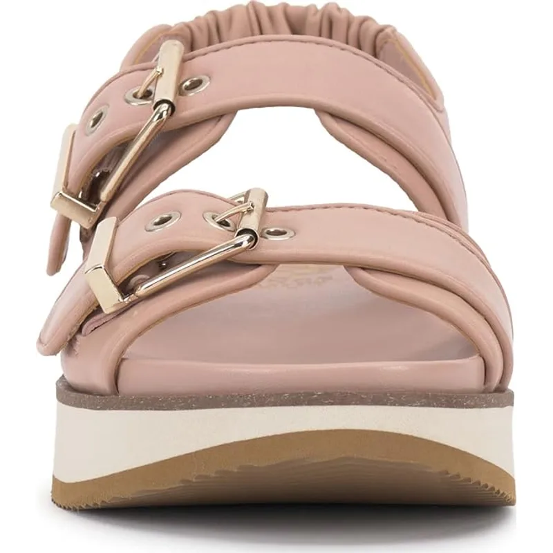 Vince Camuto Anivay Sandals Leather/Polyester — Pale Peony — Size 9 2