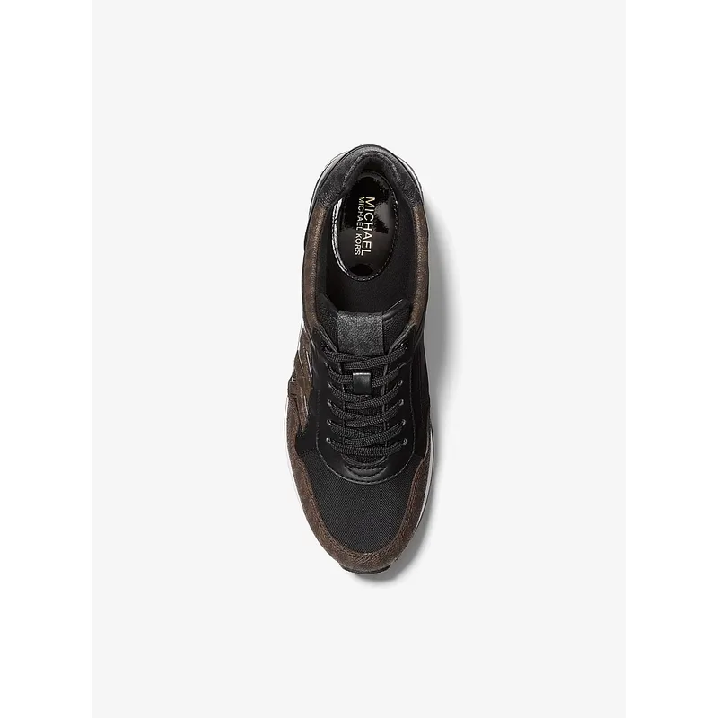 Michael Kors Maddy Logo Trainer Women's Size 7.5 — Brown 4